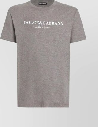 Dolce & Gabbana cotton logo print t-shirt