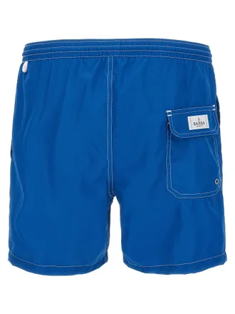 Barba Quick-Dry Technical Fabric Swim Shorts - Blue