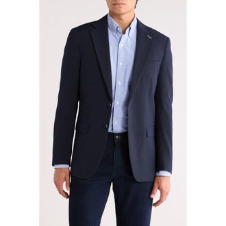 Scotch & Soda Seersucker Sport Coat in Navy/black at Nordstrom Rack, Size 46R