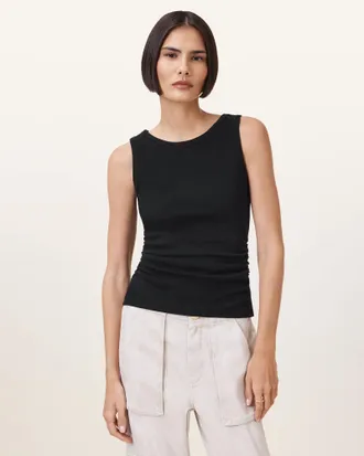 AllSaints Katarina Boat Neck Slim Fit Tank Top