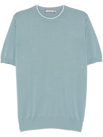 Canali cotton T-shirt - men - Cotton - 52 - Blue