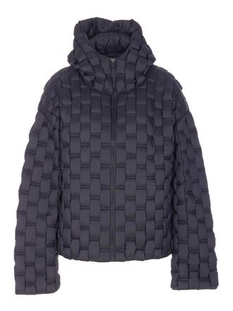RAXXY Black Patterned Down Jacket