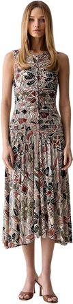 Farm Rio Maxi jurk met draperie - Dames - Casual kleedjes - Veelkleurig - L - Kleedjes
