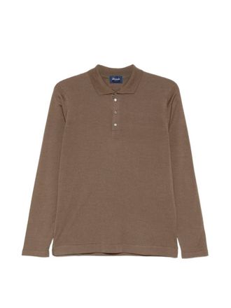 Drumohr Long Sleeve Polo