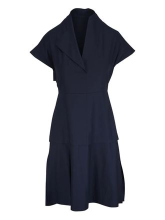 Zero + Maria Cornejo V-neck cotton dress - Blue