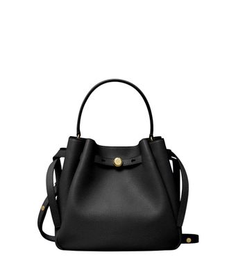 Tory Burch Black Romy Small Bucket Bag