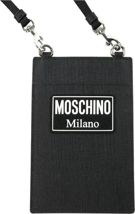 Moschino Grand Porte Carte - unisex - Portefeuilles - Zwart - ONE Size - Leer - Accessoires