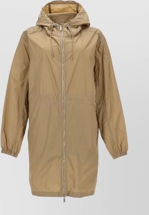 Canada Goose long hooded coat drawstring hood design