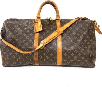 Louis Vuitton Brown Monogram Canvas Boston Bag (Pre-Owned)