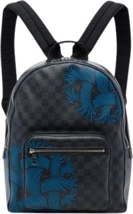 Louis Vuitton Pre-owned Josh Backpack - unisex - Vintage Rugzakken - Grijs - ONE Size - Leer - Vintage