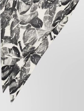 Alysi floral-print silk scarf