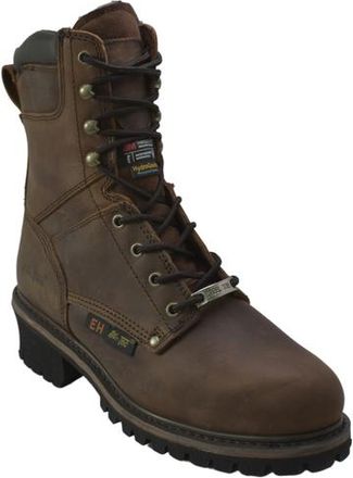 Adtec 9 Steel Toe Super Logger Boots in Crazy Horse at Nordstrom, Size 10.5