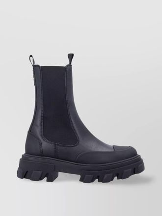 Ganni chunky sole ankle length chelsea boot