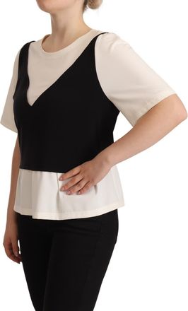 Moschino Boutique Moschino Polyester Short Sleeves Top Womens Blouse (Pre-Owned)