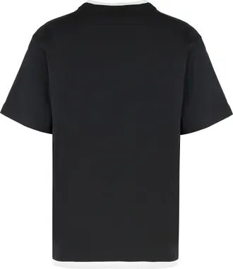 Dolce & Gabbana Mens Cotton Crew-Neck T-Shirt Black T-Shirts And Polos