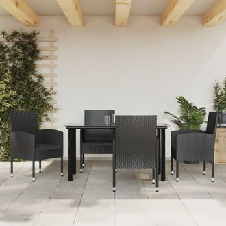 vidaXL Furniture Limited - Juego De Comedor De Jard&iacute;n 5 Pzas Rat&aacute;n