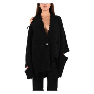 Haikure Courtny Cardigan - Dames - Truien - Zwart - Maat: M Zijde