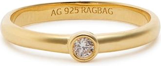 Ragbag Odile Mini 18kt Gold-plated Ring - 48 (UK I 1/2)