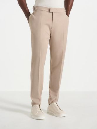 Mani&egrave;re De Voir Hubert Slim Fit Trousers in Taupe at Nordstrom, Size 38