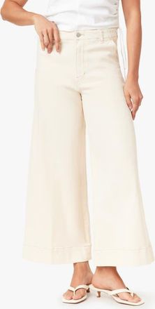 Habitual Addie Gaucho Wide Leg Denim Pants in Ecru at Nordstrom, Size 25
