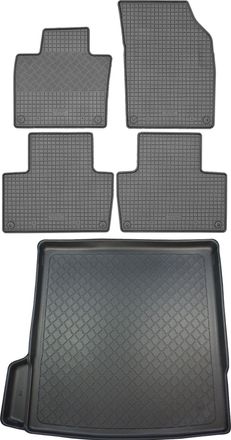 OEM Juego De Alfombrillas De Goma Para Coche Y Maletero Para Volvo Xc90 Ii Suv (5 Puertas) A Partir De Mayo De 2015
