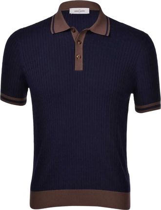 Gran Sasso contrasting-trim polo shirt - men - Cotton - 46 - Blue