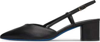 Loriblu Slingback Pump - Dames - Pumps - Zwart - 37 EU - Leer - Schoenen