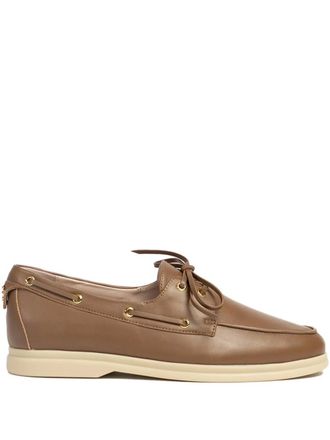 Coccinelle lace-up boat shoes - Brown
