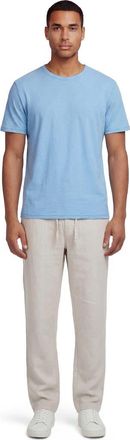 Lords of Harlech Solid Linen Drawstring Pant in Natural at Nordstrom, Size Xx-Large