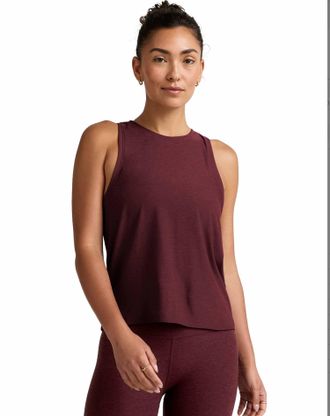Beyond Yoga Featherweight Rebalance Tank Top In Midnight Burgundy