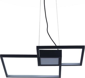 Oresteluchetta Lámpara de araña de metal negro cm. L.54 p.54 h.8