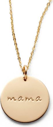 Made by Mary Mama Disc Necklace in Gold Filled at Nordstrom
