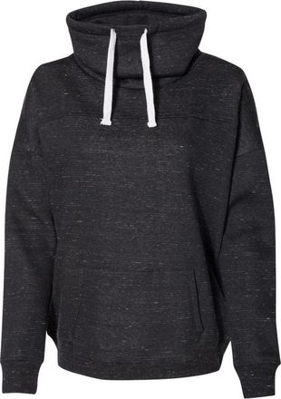 J. America Womens Mlange Fleece Cowl Neck Sweatshirt