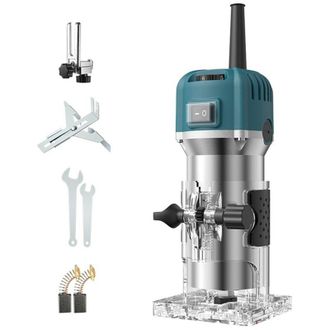 OEM Fresadora De Madera Compacta De 800 W, De Mano, Con 30.000 Rpm, 6 Velocidades Variables, Recortadora El&eacute;ctrica, Corte Manual