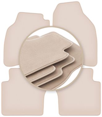 OEM Alfombrillas Beige Premium Para Honda Jazz Ii Hatchback 2002-2008