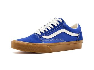 Vans Old Skool Athletic Shoes Gum Royal Cobalt : Mens 10.5 - Womens 12 Medium, Canvas/Suede