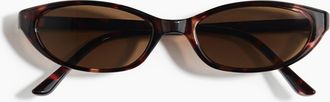 H&M Ovale Sonnenbrille - Brown