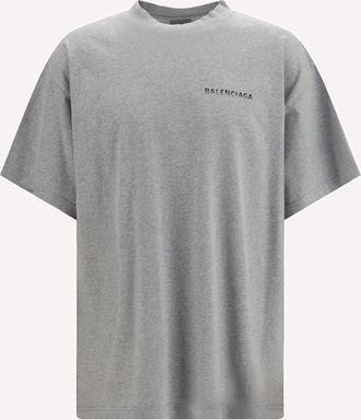 Balenciaga Cotton logo T-shirt Male XL