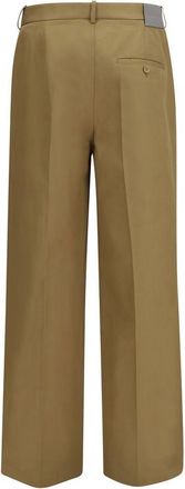 Balenciaga Mens Cotton Twill Chinos Beige