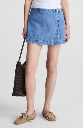 Madewell Denim Wrap Mini Skort in Midvale Wash at Nordstrom, Size 23