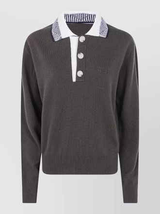 N&deg;21 wool polo jumper