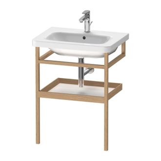 Duravit Barra De Toalla Durastyle 440x590mm Con Balda Blanco Brillante / Roble Macizo