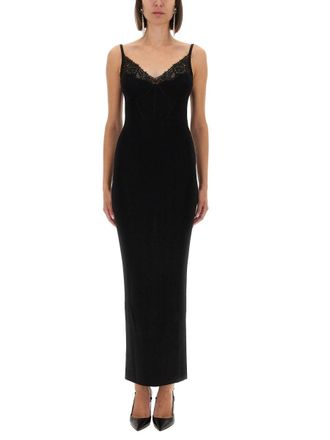 Self Portrait Selbstportr&auml;t langes Strickkleid