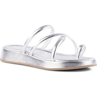 Seychelles Rule The World Platform Wedge Sandal in Silver at Nordstrom Rack, Size 8.5