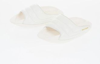 Balmain Quilted Leather B-IT-PUFFY Sandals with Golden Logo and Chun size 37