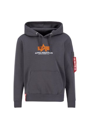 Alpha Industries Hoodie ALPHA INDUSTRIES Basic Hoodie BL Rubber, Herren, Gr. S, grau (vintage grau), Obermaterial: 80% Baumwolle, 20% Polyester, regular fit, Sweatshir