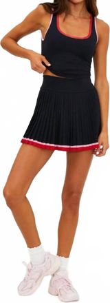 Beach Riot Analie Skirt In Royal Noir