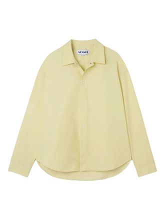 Sunnei Shirtjack met tonale knopen - Geel
