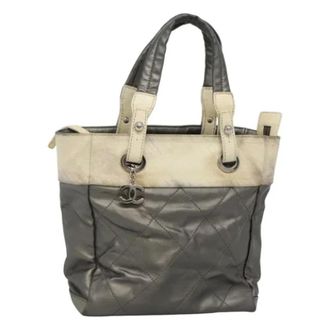 Chanel Pre-owned Tela bolsos-chanel - Pre-owned - Mujer - Gris - ONE SIZE