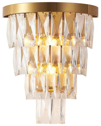 Bethel International 3-Light Wall Sconce With Crystal Accents